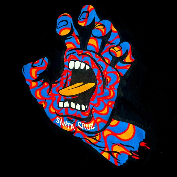 Black Medium Santa Cruz T-shirt - Picture 1 of 4